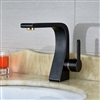 Cuneo Chrome/Black/Golden Single Handle Countertop Bathroom Hotel Faucet