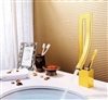 Romagna Luxurious Single Handle Gold Countertop Bathroom Faucet