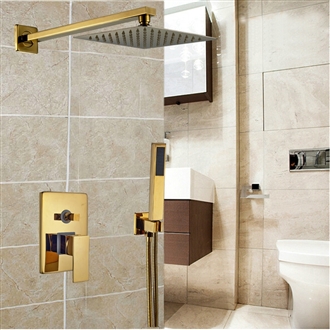 Fontana Brass Luxury Hotel Gold t Shower Set