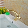 Marseille Bathroom Basin Faucet Mixer Tap Single Handle Hole Vanity Sink Faucet Golden Brass