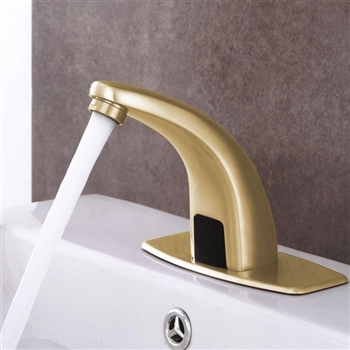 Fontana Melo Automatic Commercial Sensor Brushed Gold Commercial Faucet