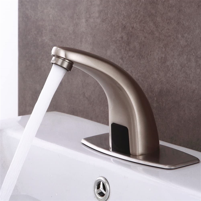 Fontana Melo Automatic Commercial Sensor Brushed Nickel Faucet