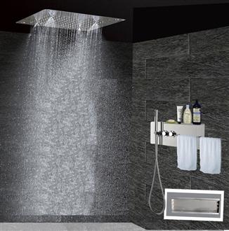 Lenox Modern Recessed Thermostatic Shower Set