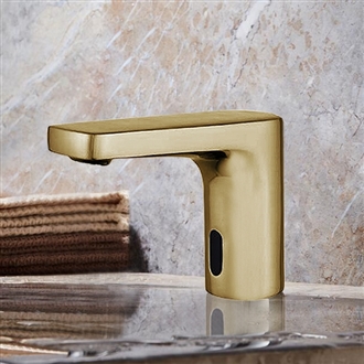 Fontana Commercial Brushed Gold Touchless Automatic Sensor Faucet