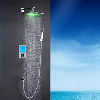 Fontana Flavia Digital Color Changing LED Rainfall Hospitality Shower Set