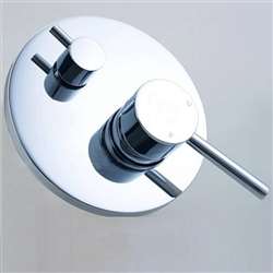 Prima Hotel Style Design Shower Valve Mixer 2-Way Concealed Wall Mounted - Chrome Plated Solid Brass Material