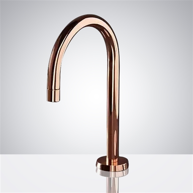 Livorno Commercial Rose Gold Stainless Steel Long Automatic Sensor Faucet