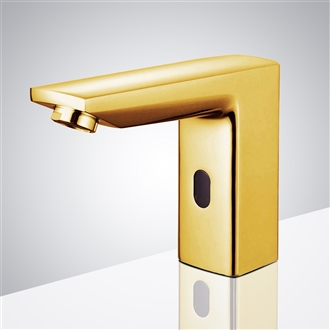 Fontana Yellow Gold Commercial Automatic Sensor Touchless Faucet