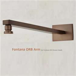 Fontana Oil Rubbed Bronze Shower Arm for Color Changing LED Rain Shower Head Brass1