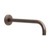 Fontana 12 Inch Oil Rubbed Bronze Wall Mount Right Angel Shower Head Arm with 1/2-Inch NPT Thread