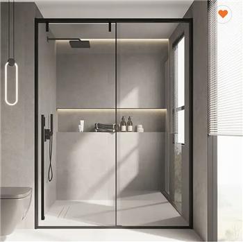 Fontana Low-Cost Tempered Glass Bathroom Sliding Shower Doors