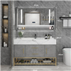 Fontana Luxury Bathroom Marble Sink Cabinet Mirror Vanity Floor Type Set
