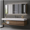 Fontana Wall Mounted Bathroom Cabinet Modern Sink with LED Mirror