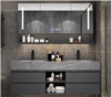 Fontana Simple Design Wall Mounted Bathroom Cabinet With Time Display Vanity Mirror