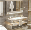 Fontana Countertop Marble Basin With Smart LED Storage Cabinet