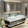 Fontana Sintered Stone Basin Double Countertop Basin Luxury Wall Mounted LED Mirror Bathroom Set