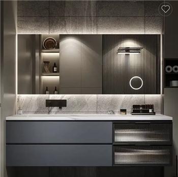 Fontana Luxury LED New Modern Bathroom Wood Vanity Sink Cabinet