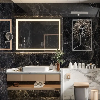 Fontana Modern Vanity Mirror Cabinet Bathroom Set With Ceramic Top PVC