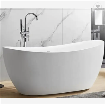 Fontana White Finish Freestanding Acrylic Bathroom Bathtub With Shower Set