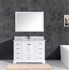Fontana White Wooden Plywood Surface Mount with 5 Drawers Vanity Sink Set