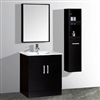 Fontana Classic Black Hotel Vanity For Surface-Under Mount Sink