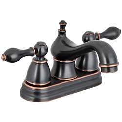 Contemporary Hotel Bathroom Vanity Sink 4" Centerset Lavatory Faucet  Oil Rubbed Bronze