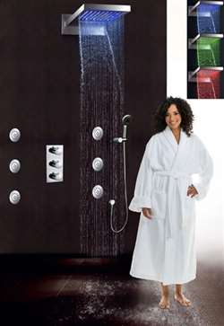 Fontana Waterfall Shower with Body Massage Spray Jets