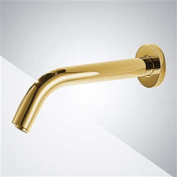 Fontana Brio Gold Wall Mount Commercial Sensor Faucets