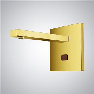 Fontana Commercial Wall Mount XT5 Automatic Sensor Faucet, Gold Tone