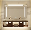 Makeup Hotel Mirror &  Washroom Vanities Set Luxury Bathroom Cabinet Vanity  with Double Basin