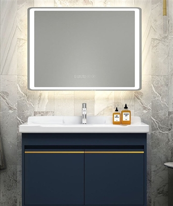 Bathroom Touch Screen Smart  Led Lighted Mirror with Wifi
