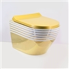 Golden Patterned Texture Luxury Ceramic Toilet