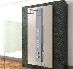Fontana Alba Shower Panel with Overhead Shower and Hand Shower
