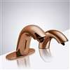 Fontana Conto Rose Gold Commercial Automatic Motion Sensor Bathroom Faucet with Soap Dispenser