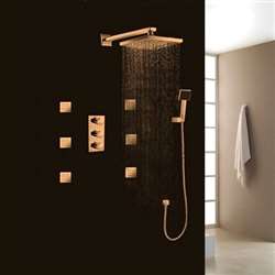 Fontana Sierra Oil Rubbed Bronze Multi Color Led Shower head with Adjustable Body Jets and Mixer Solid Brass1