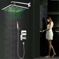 Fontana Monro LED Shower Set - LED Shower Head, Multilevel Mixer