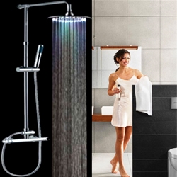 Bathroom Shower Head With Hand Shower Faucet Set