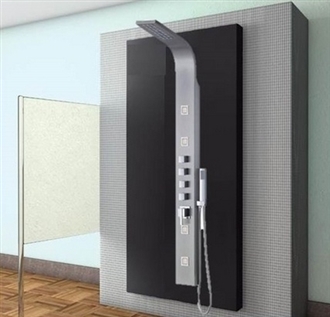 Panel with Rainfall Shower Head