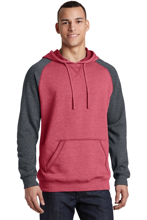 Men's Lightweight Fleece Raglan Hoodie by DistrictÂ®