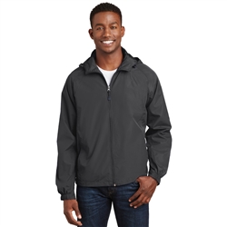 Men's Hooded Raglan Jacket by Sport-Tek