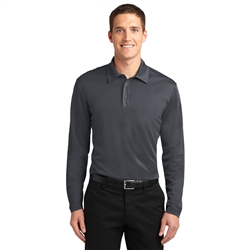 Men's Silk Touch Performance Long Sleeve Polo by Port Authority