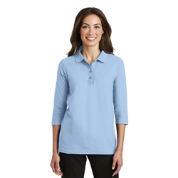 Ladies Silk Touch 3/4-Sleeve Polo by Port Authority