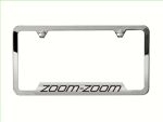 2017 Mazda6 License Plate Frame - Black Pearl Zoom Zoom | 0000-83-Z36