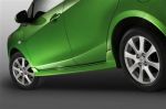 2012 Mazda2 Side Sill Extensions (Set Of 2 - Not For Use With Splash Guards) | DR61-V4-910
