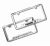 2012 Mazda3 4 door License Plate Frame - Polished with Mazda3 logo | 000083L12