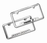2008 Mazda3 4 door License Plate Frame - Polished with Mazda3 logo | 000083L12