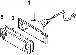 Mazda B2600 Right Signal lamp assy | Mazda OEM Part Number UB39-51-060