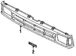 Mazda B2200  Grille | Mazda OEM Part Number UE54-50-710A