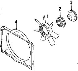 Mazda B2200  Fan | Mazda OEM Part Number S210-23-906