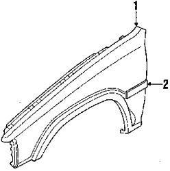 Mazda B2600 Left Molding | Mazda OEM Part Number UC87-50-691